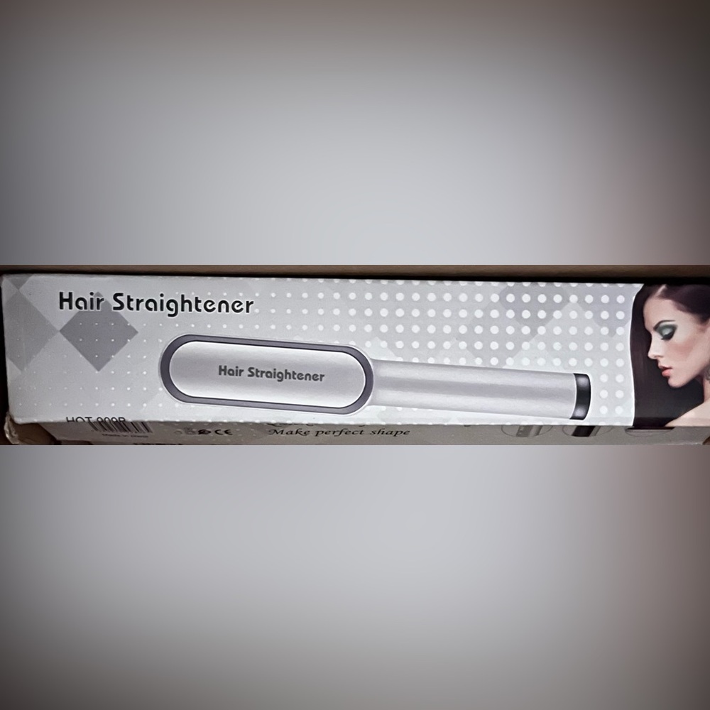 Sleek Silver Hair Straightener